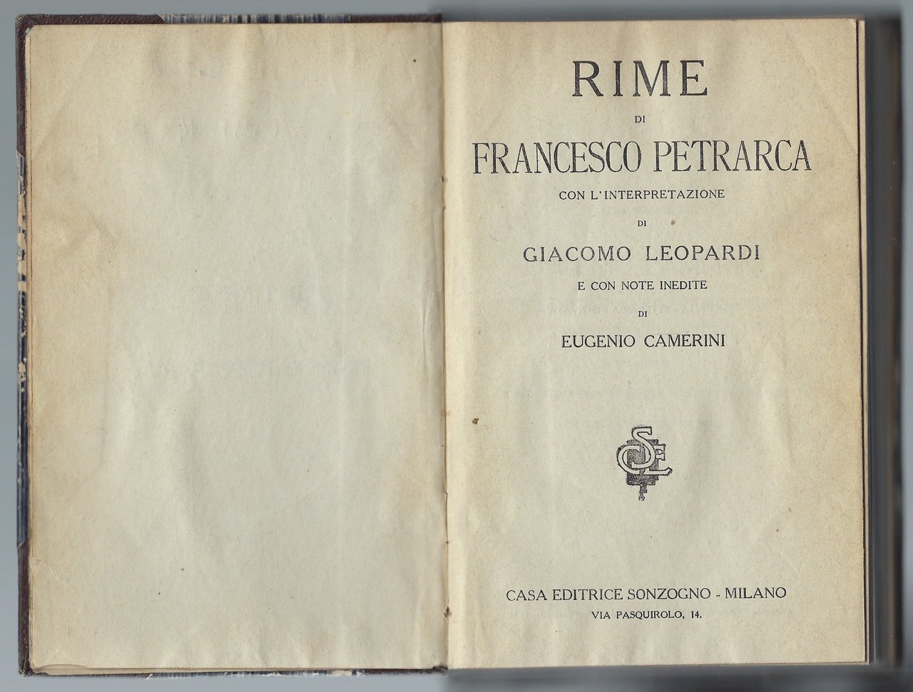 Rime di Francesco Petrarca