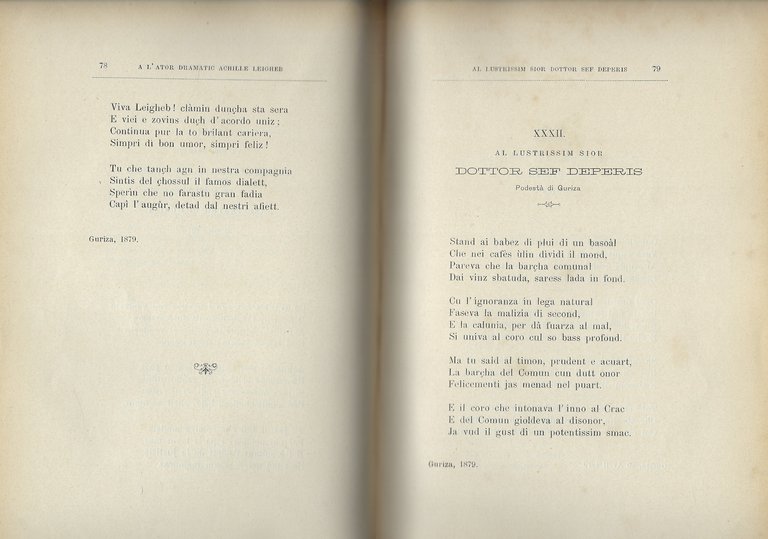 Rime e poesie di Carlo Favetti in vernacolo goriziano
