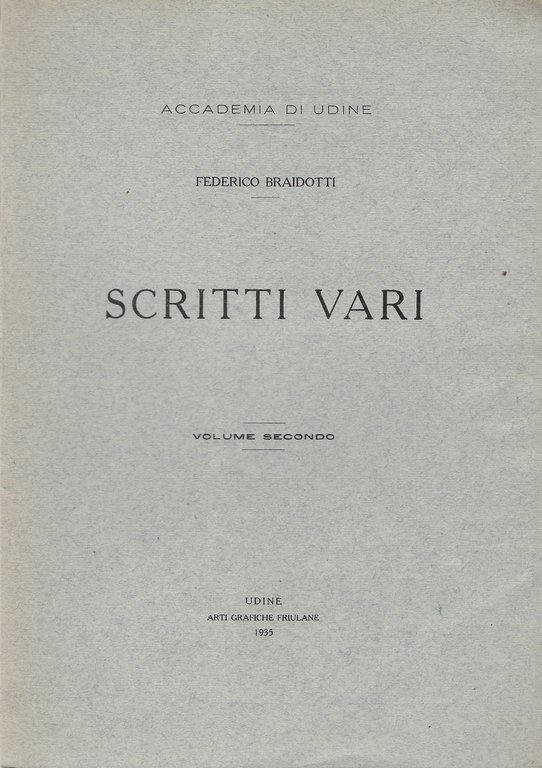 Scritti vari