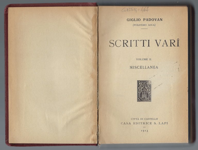 Scritti vari