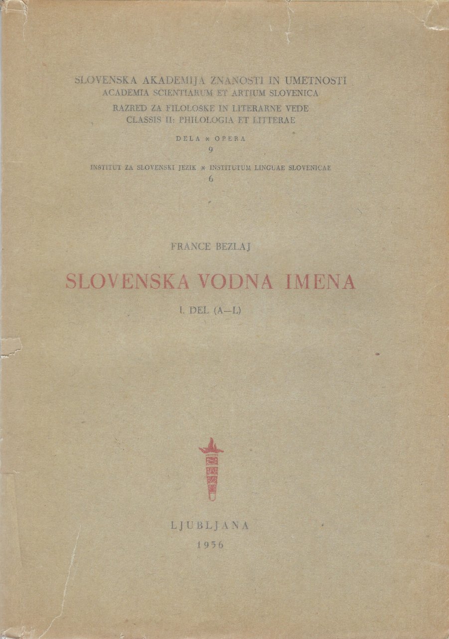 Slovenska Vodna Imena