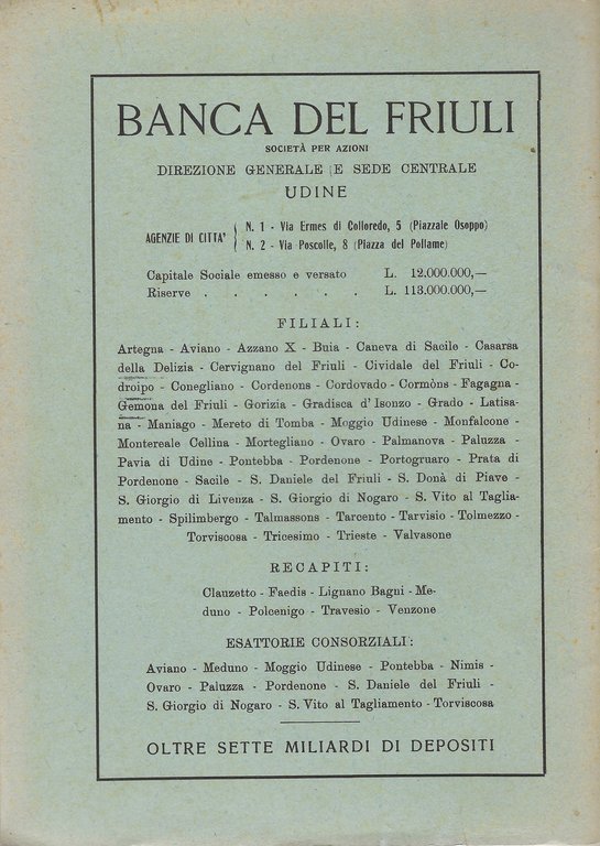 Sot la Nape. Bollettino Bimestrale della Società Filologica Friulana. Numero …