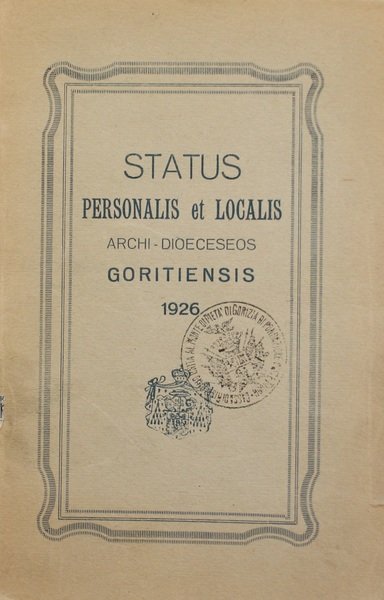 Status personalis et localis Archi-Dioeceseos Goritiensis 1926.