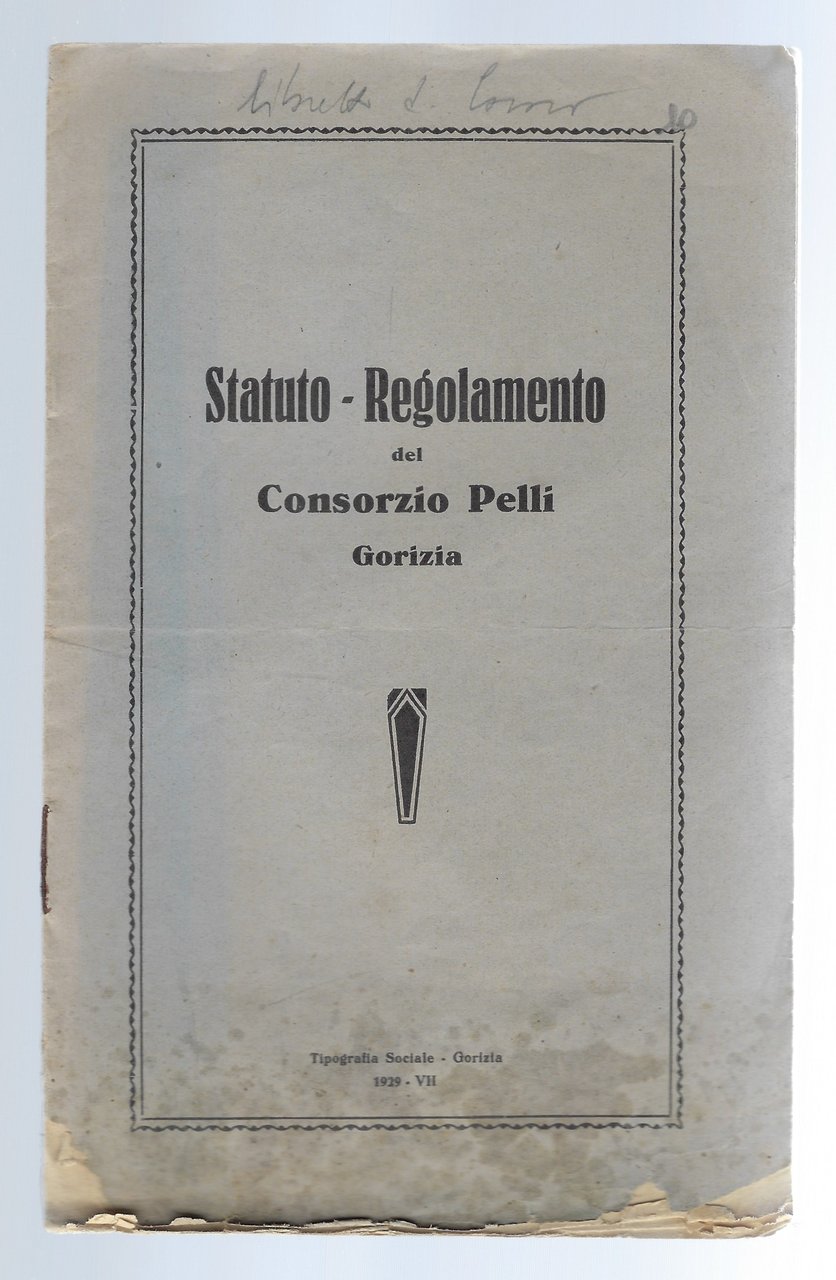 Statuto-Regolamento del consorzio pelli