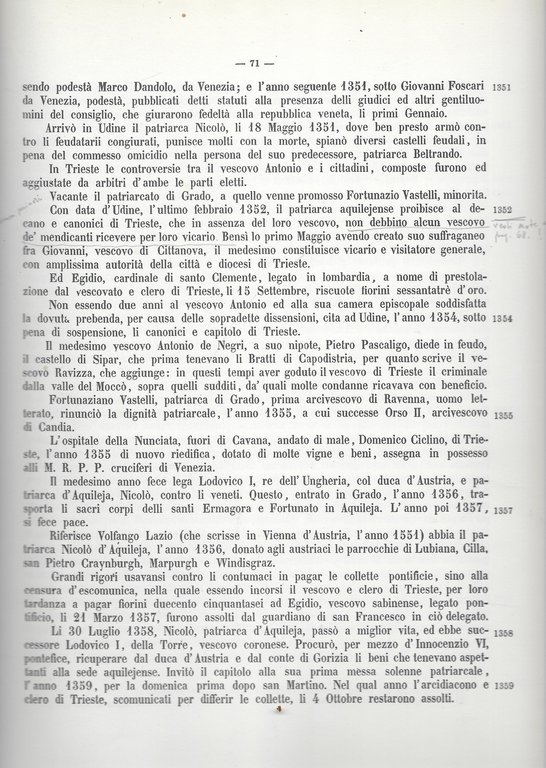 Storia cronografica di Trieste, dalle sue origini sino all'anno 1695, …