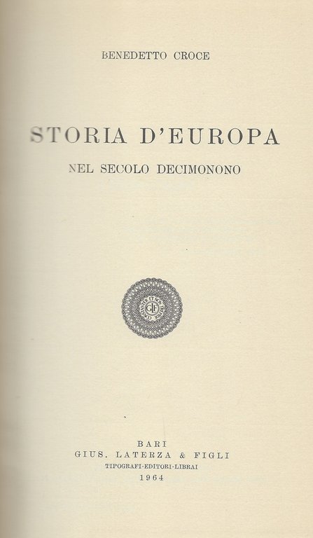 Storia d'Europa nel secolo decimonono