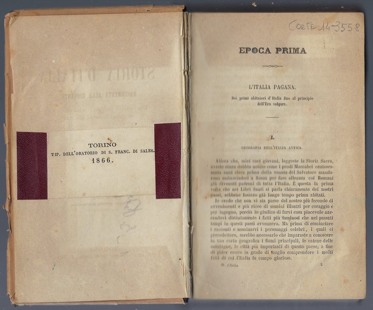 Storia d'Italia raccontata alla gioventù. Dai suoi primi abitatori sino …