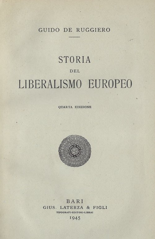 Storia del liberalismo europeo
