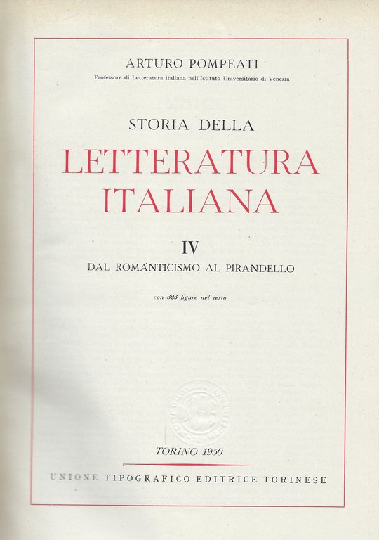 Storia della letteratura italiana