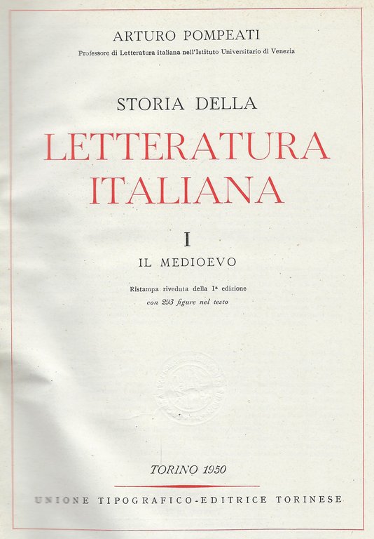 Storia della letteratura italiana