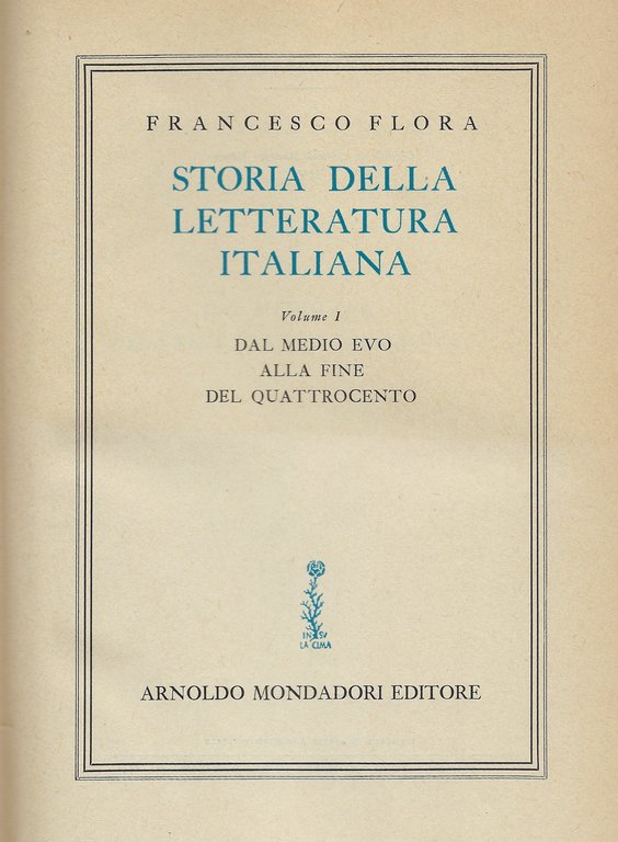 Storia della Letteratura Italiana