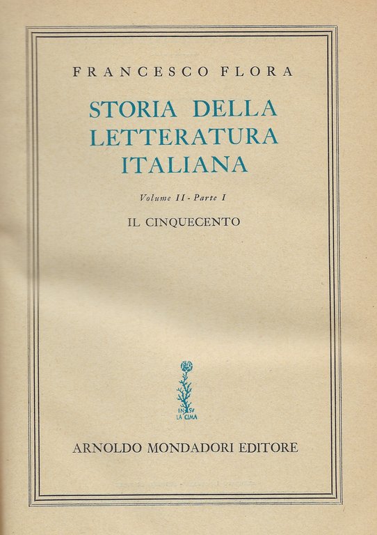 Storia della Letteratura Italiana