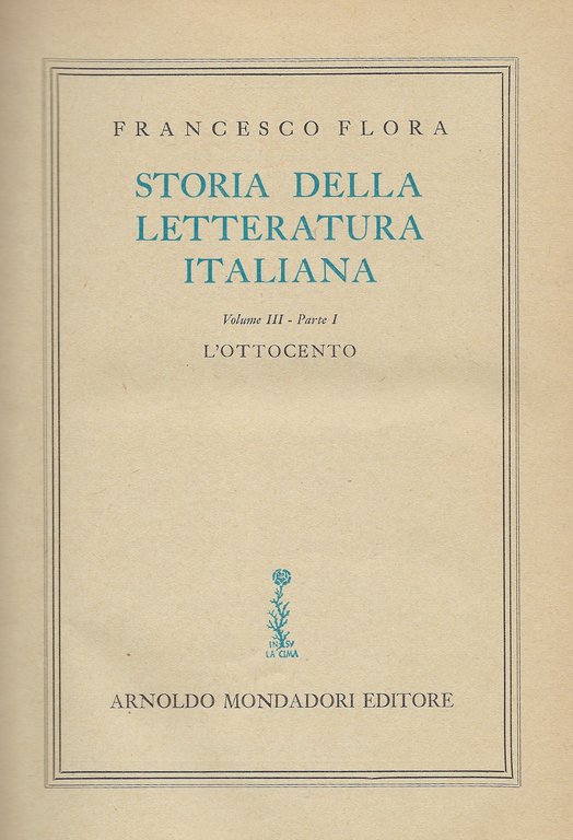 Storia della Letteratura Italiana