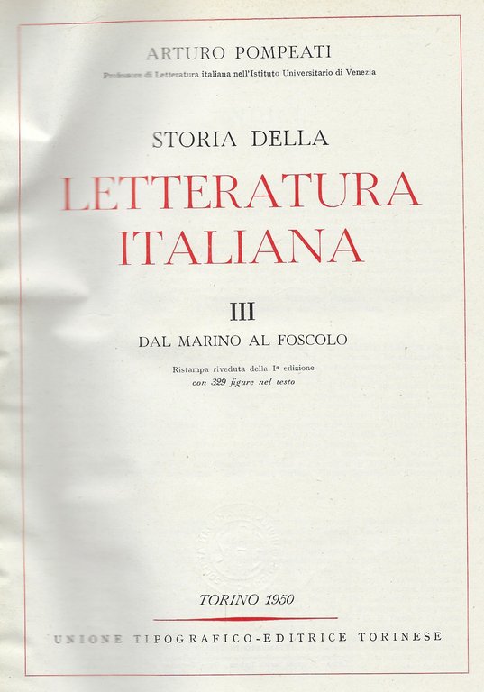 Storia della letteratura italiana