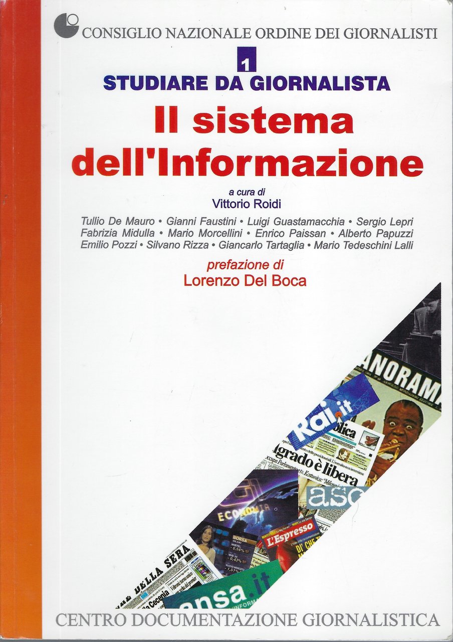 "Studiare da giornalista. Il sistema dell'informazione" di Vittorio Roidi