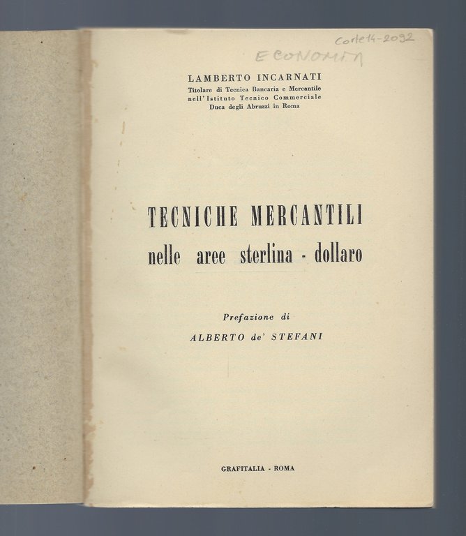 Tecniche mercantili nelle aree sterlina-dollaro