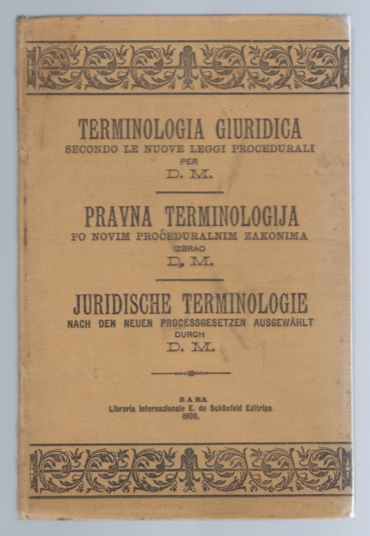 Terminologia giuridica secondo le nuove leggi procedurali per Decreto Ministeriale