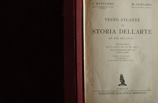 Testo atlante di storia dell'arte ad uso dei licei.