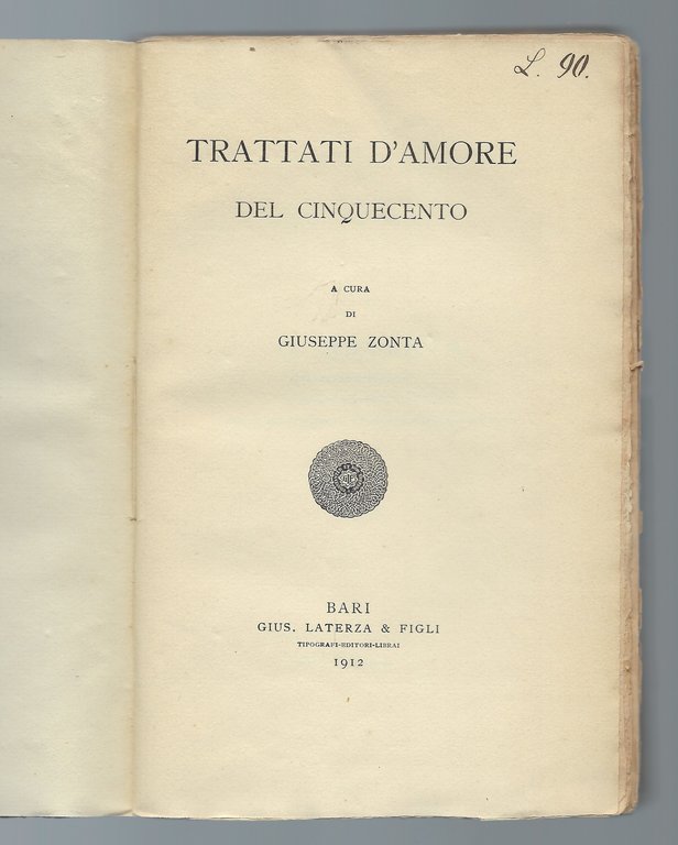 Trattati d'amore del Cinquecento