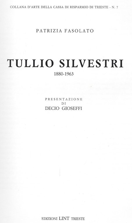 Tullio Silvestri ( 1880-1963 )