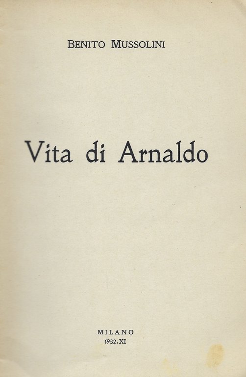 Vita di Arnaldo