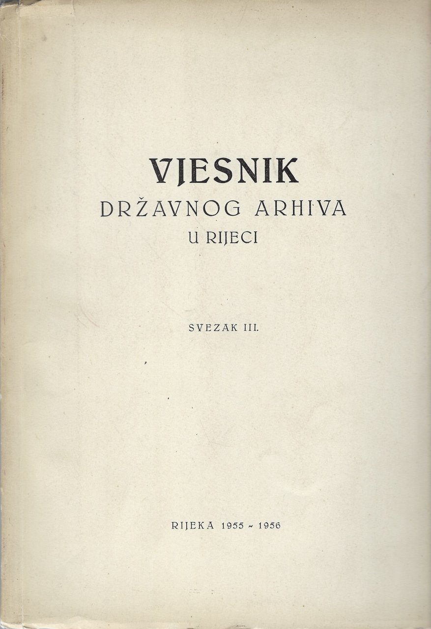 Vjesnik drzavnog arhiva u Rijeci (3°)