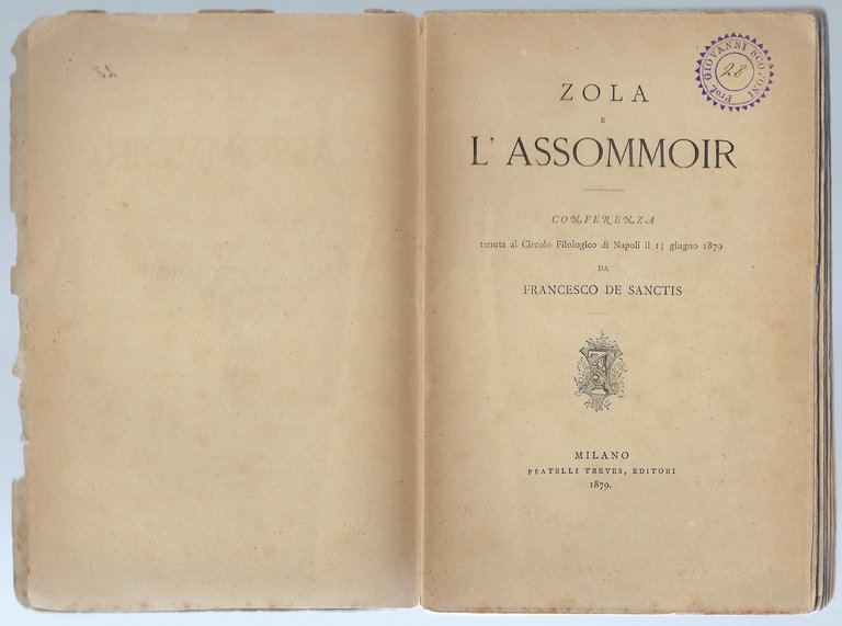 Zola e l'assommoir. Conferenza tenuta al Circolo filologico di Napoli …