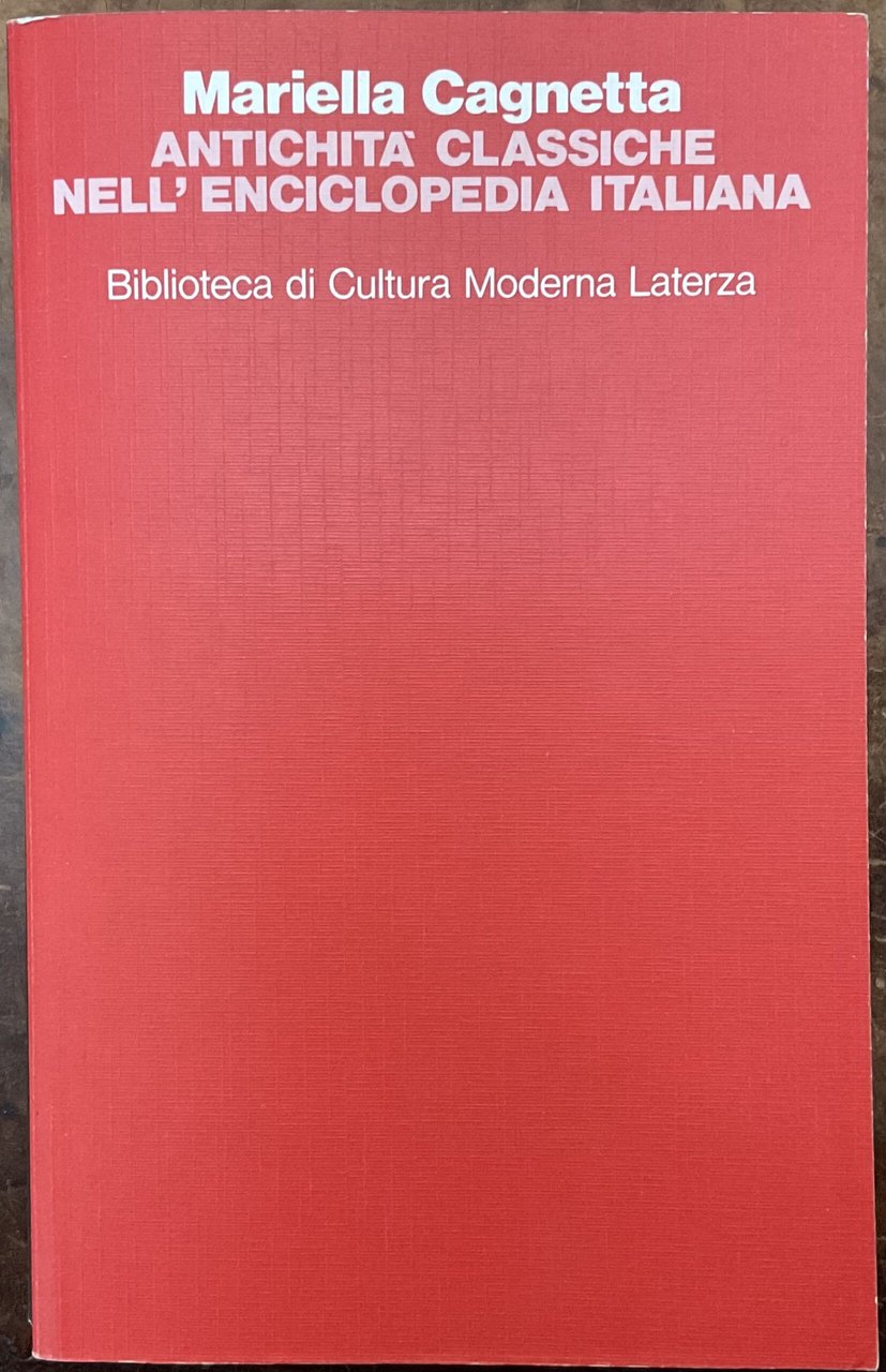 Antichit�lassiche nell�Enciclopedia Italiana