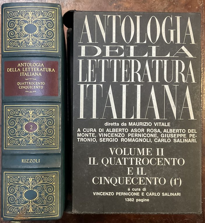 Antologia della Letteratura Italiana. Vol. 2 il quattrocento e il cinquecento