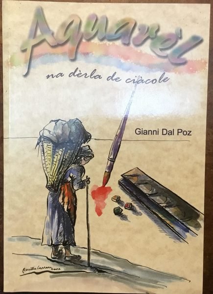 Aquarel, na derla de ciacole. Autografo