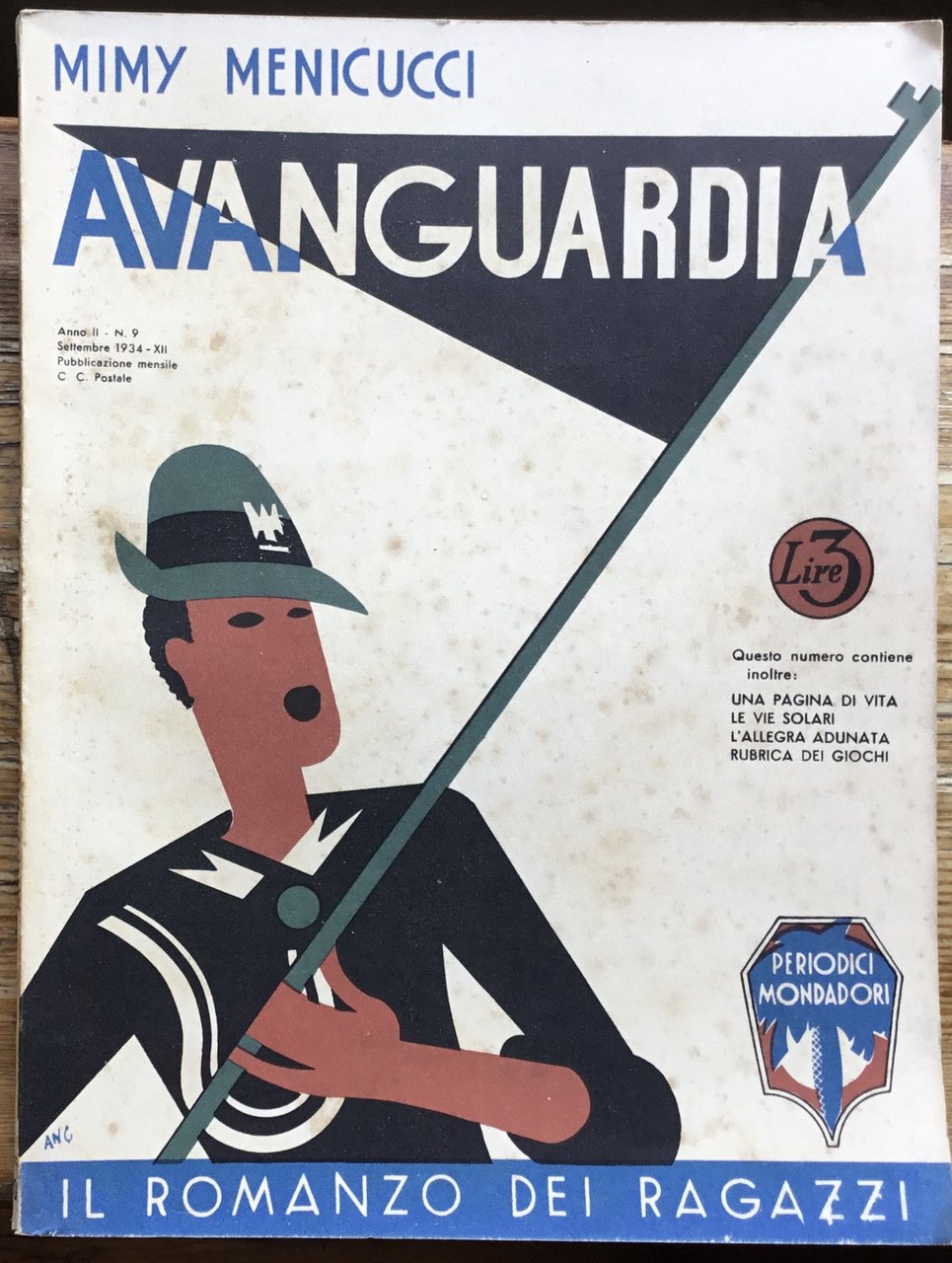 Avanguardia. Il romanzo dei ragazzi. Anno II N. 9 Settembre … | Immagine principale