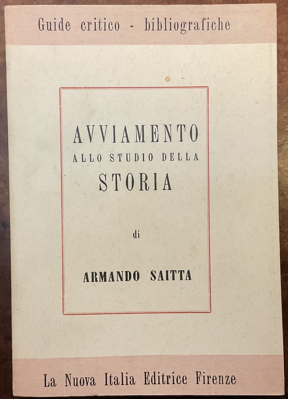 Avviamento allo studio della storia