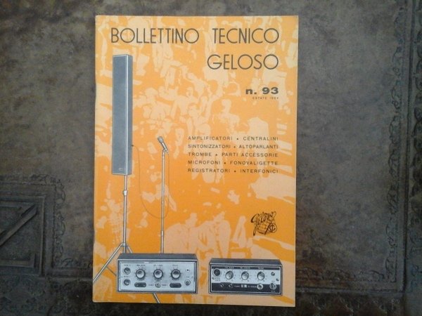 Bollettino tecnico Geloso num. 93. Estate 1964