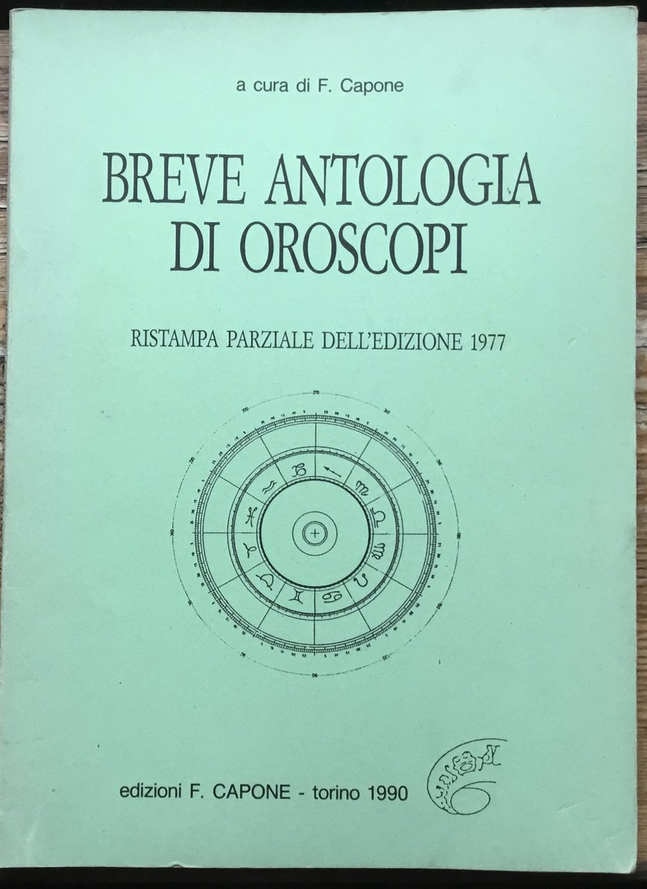 Breve antologia di oroscopi. Ristampa parziale dell’edizione 1977 | Immagine principale