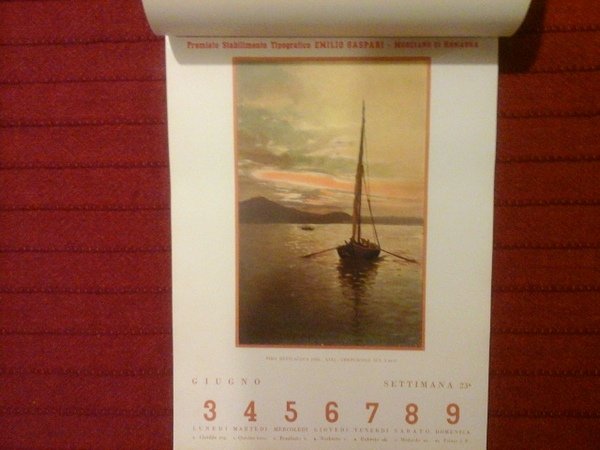 Calendario settimanale 1940 - Anno XVIII E.F.