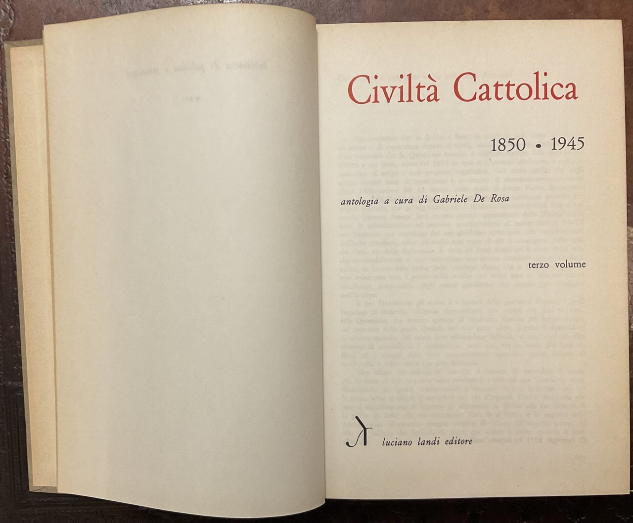 Civiltà cattolica 1850-1945. Terzo volume | Immagine principale