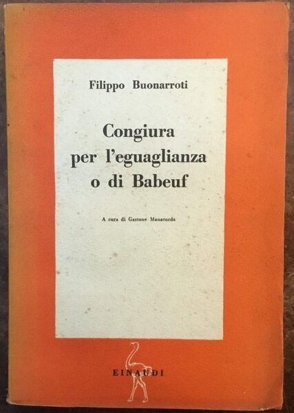 Congiura per l’eguaglianza o di Babeuf