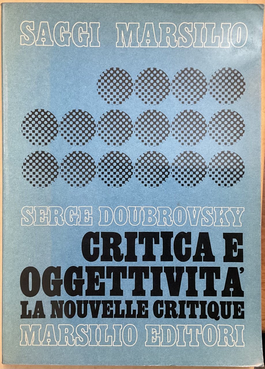 Critica e oggettività. La nouvelle critique