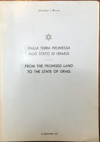 Dalla terra promessa allo stato di Israele. From the promised …