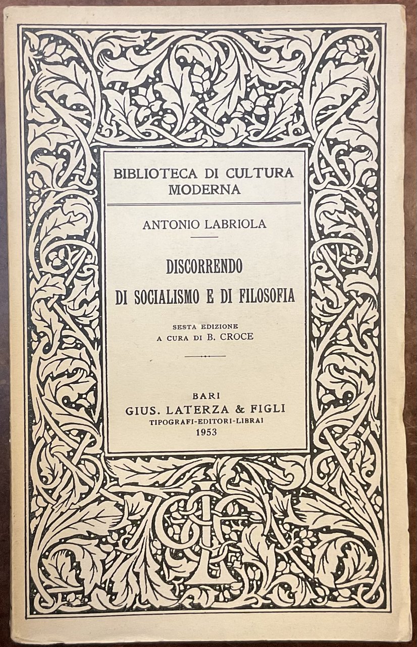 Discorrendo di socialismo e di filosofia