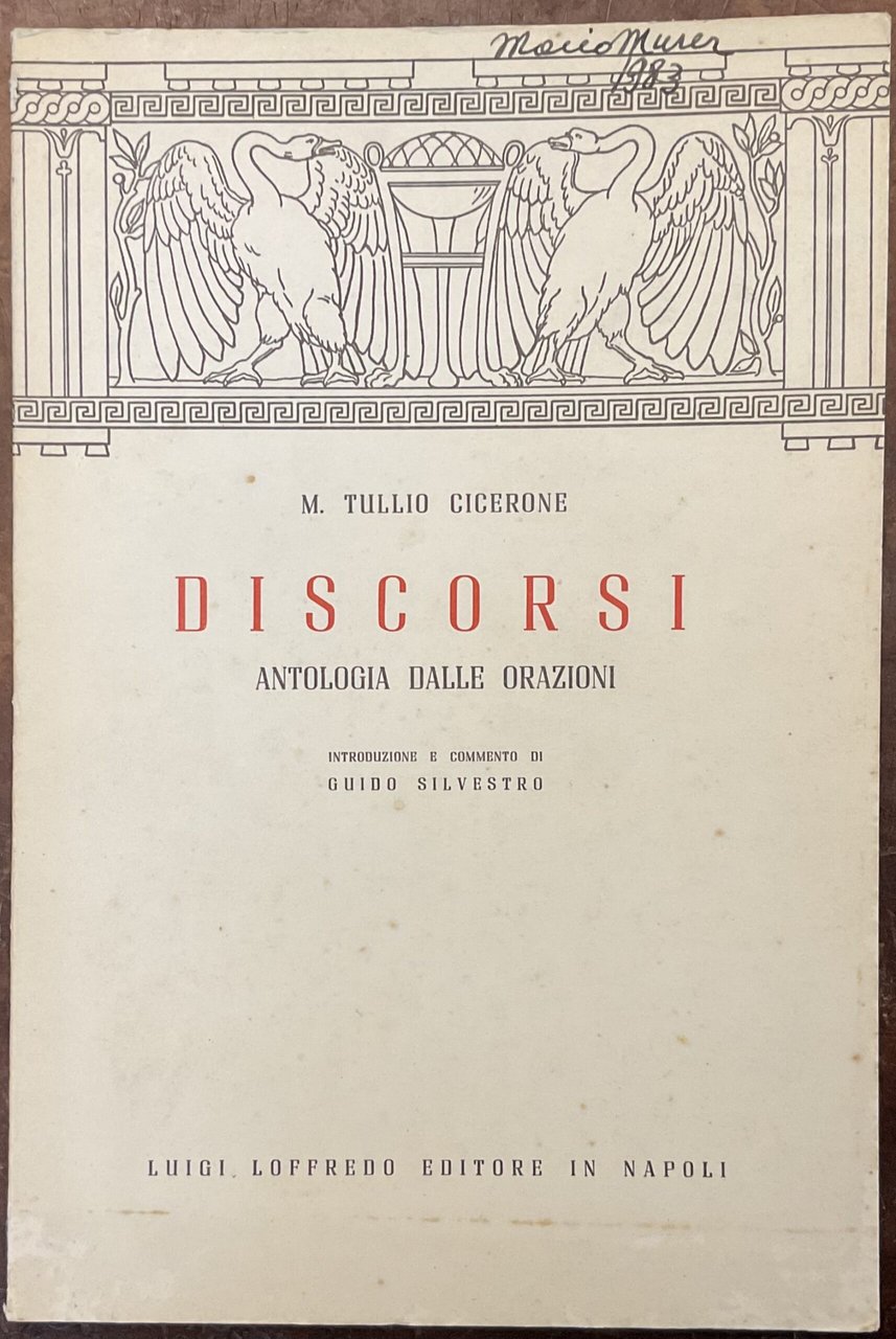 Discorsi. Antologia dalle orazioni. Introduzione e commento di G. Silvestro | Immagine principale