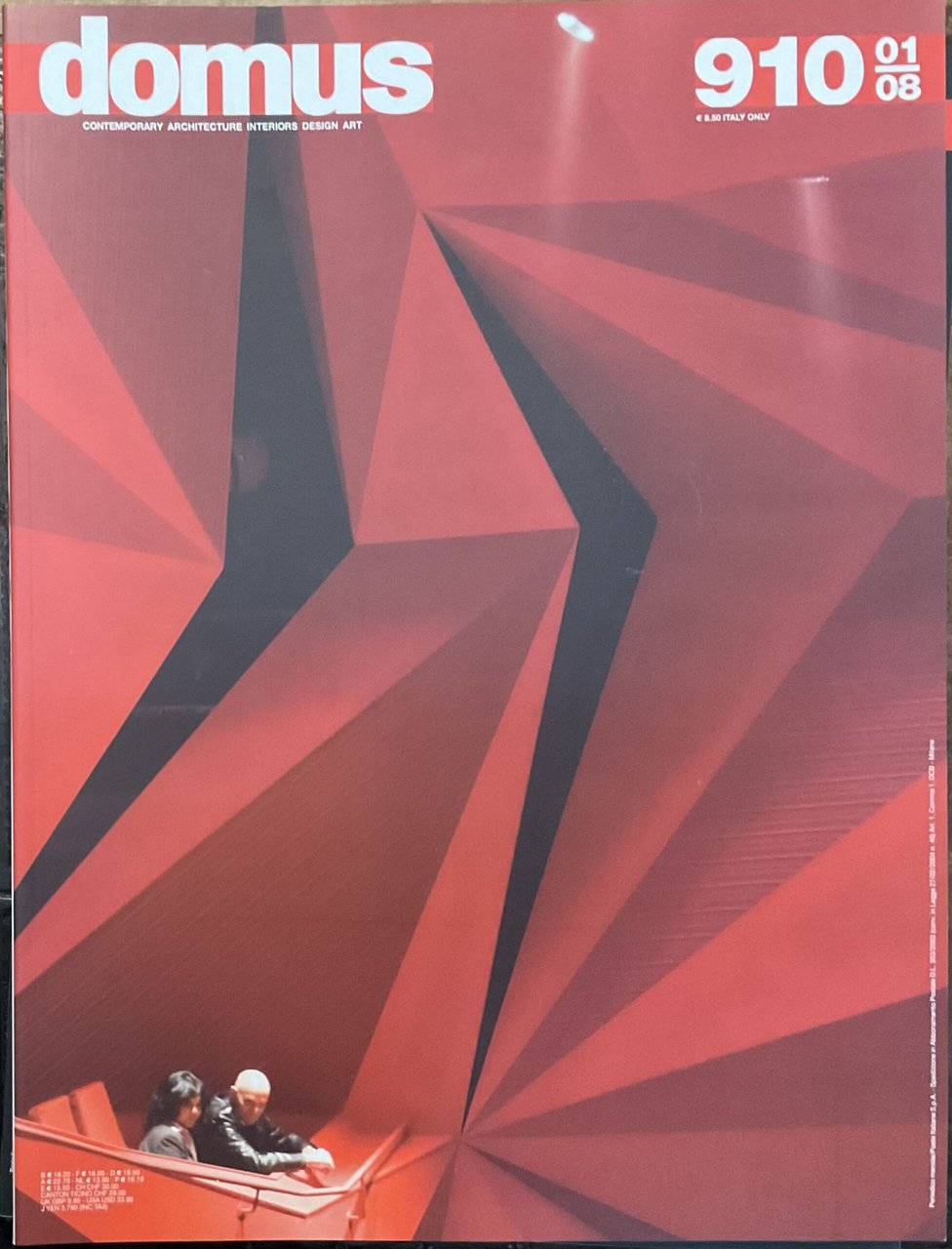 Domus. Contemporary Architecture Interiors Design Art. 910 - 01/08