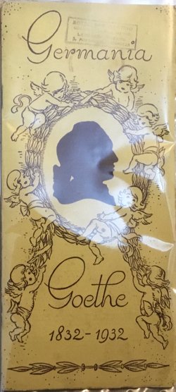 Germani Goethe 1832 - 1932