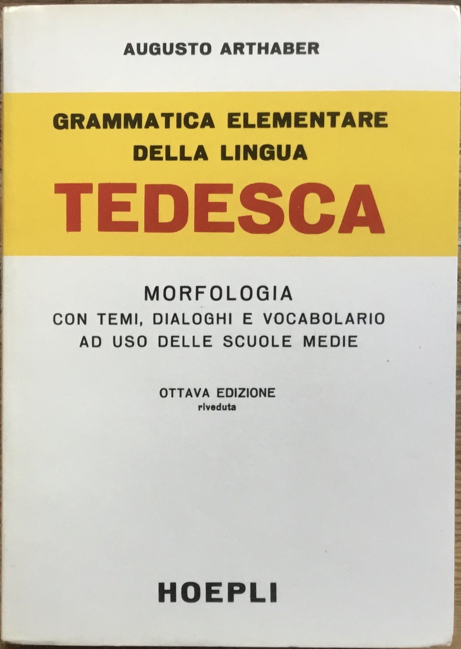 Grammatica elementare della lingua Tedesca