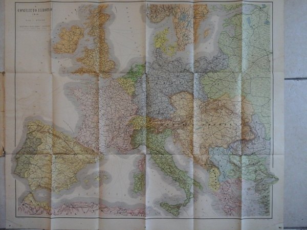 Il Conflitto Europeo. Carta dell'Europa centrale alla scala di 1: …