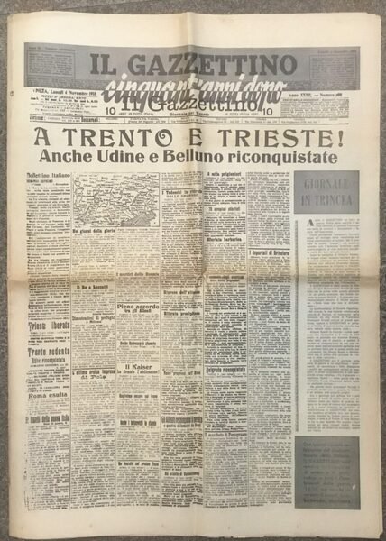 Il Gazzettino. Cinquant’anni dopo: numero celebrativo del cinquantenario della vittoria …