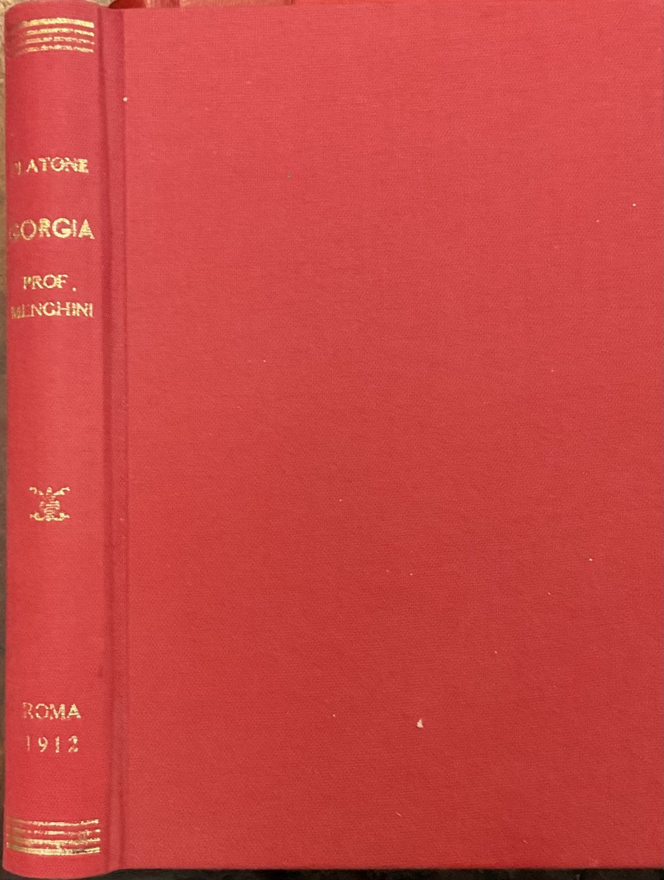 Il Gorgia (commentato dal prof. Domenico Menghini)