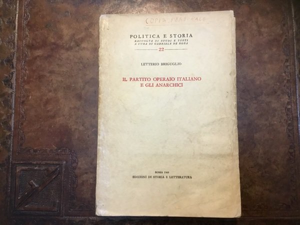 Il Partito Operaio e gli anarchici