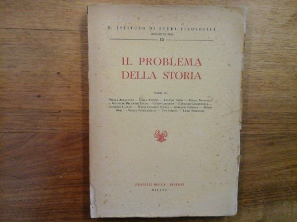 Il problema della storia
