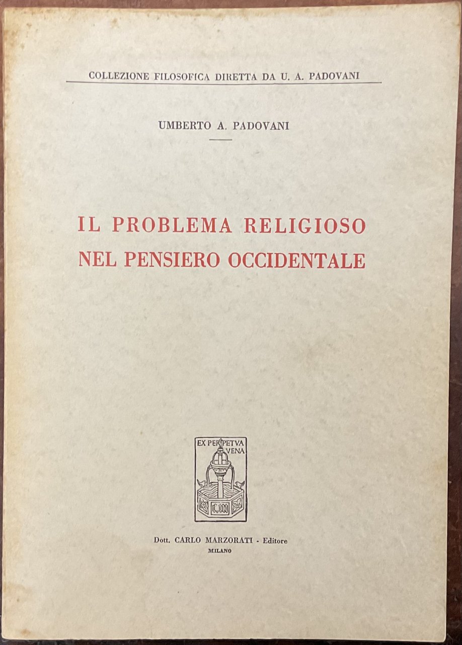 Il problema religioso nel pensiero occidentale